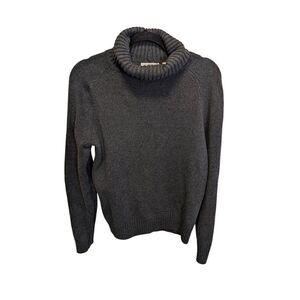 Pria Cowlneck Sweater Women's 100% Cotton Gray Size Large